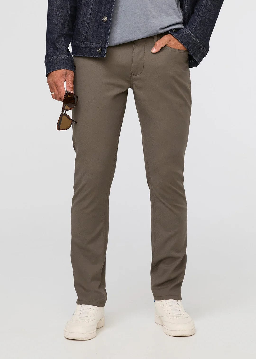 DU/ER PANT NUSTRETCH RELAXED 5 POCKET THYME