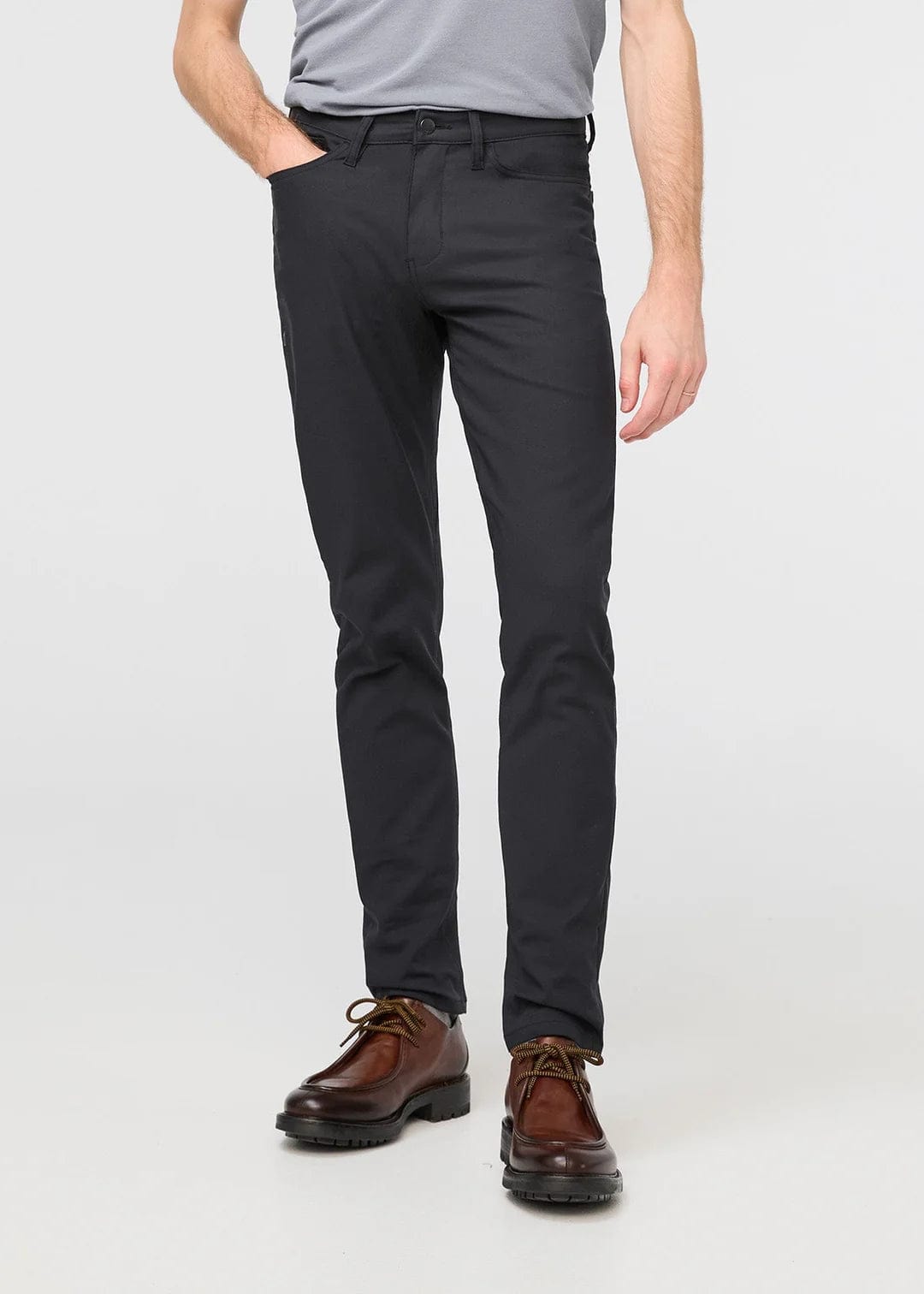 DU/ER PANT NUSTRETCH SLIM 5 POCKET BLACK