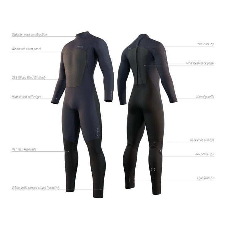 MYSTIC M WETSUIT MAJESTIC 5/3 BACK ZIP