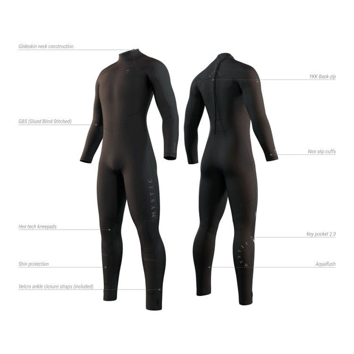 MYSTIC M WETSUIT MARSHALL 5/3 BACK ZIP