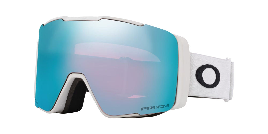 OAKLEY LINE MINER PRO L ASIA FIT MATTE WHITE | PRIZM SAPPHIRE IRIDIUM & PRIZM ICED IRIDIUM