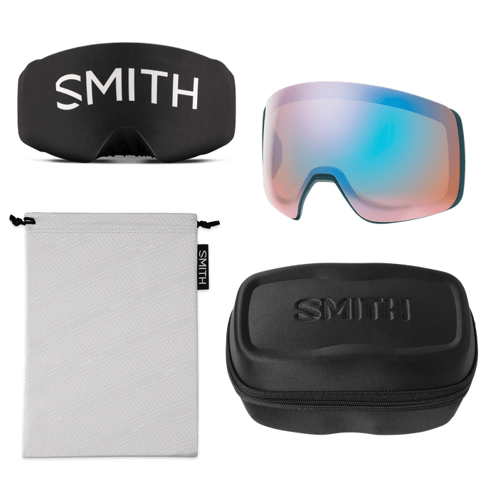 SMITH 4D MAG XL LOW BRIDGE PACIFIC | EVERYDAY GREEN MIRROR & STORM BLUE SENSOR MIRROR