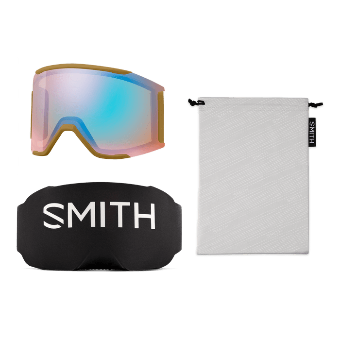 SMITH SQUAD MAG COYOTE | SUN BLACK & STORM BLUE SENSOR MIRROR