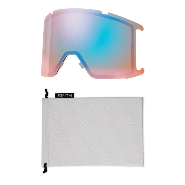 SMITH SQUAD XL CHALK | SUN BLACK GOLD MIRROR & STORM BLUE SENSOR MIRROR