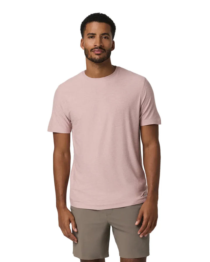 VUORI STRATO TECH TEE - HEATHER ROSE
