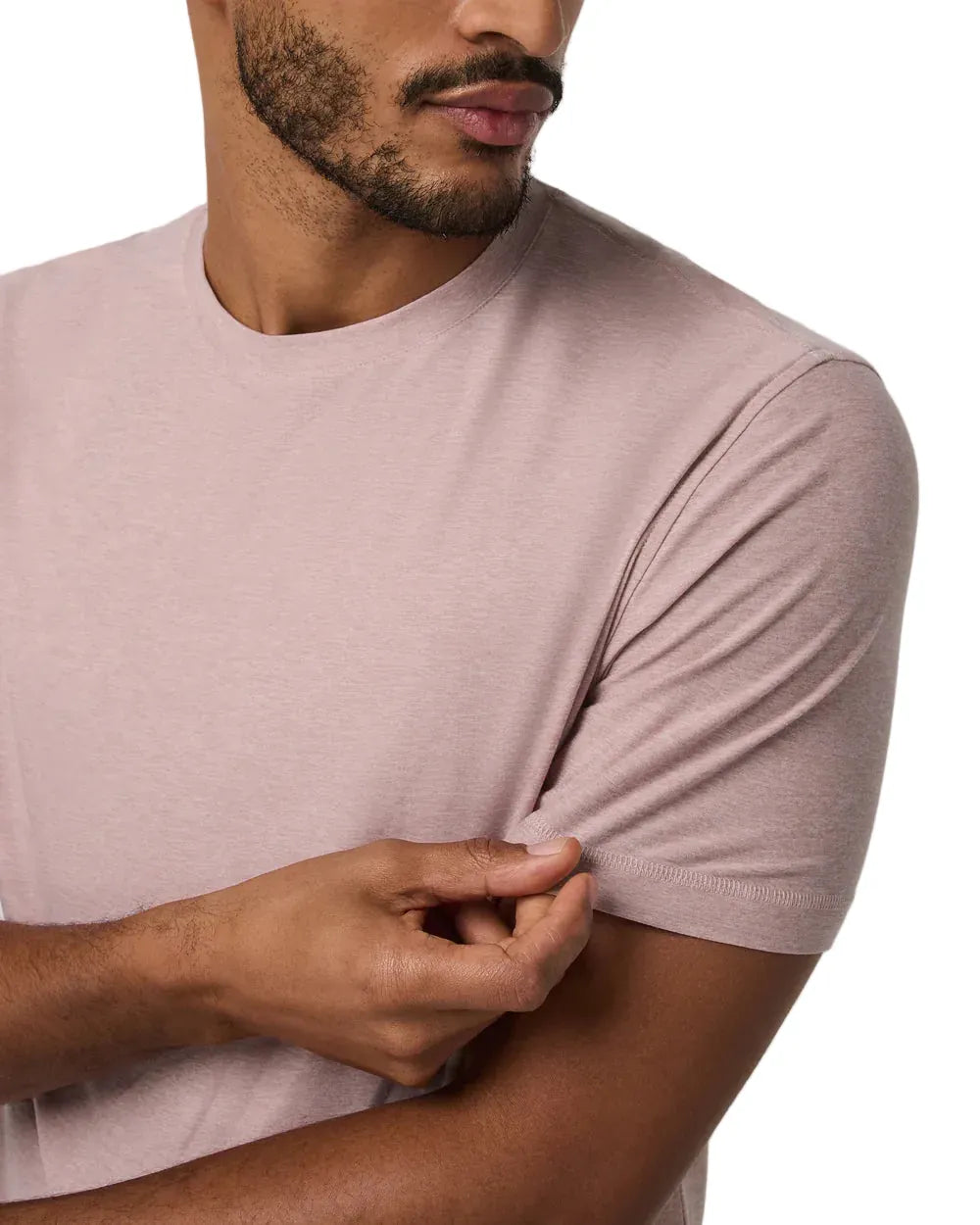 VUORI STRATO TECH TEE - HEATHER ROSE
