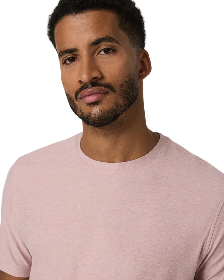 VUORI STRATO TECH TEE - HEATHER ROSE