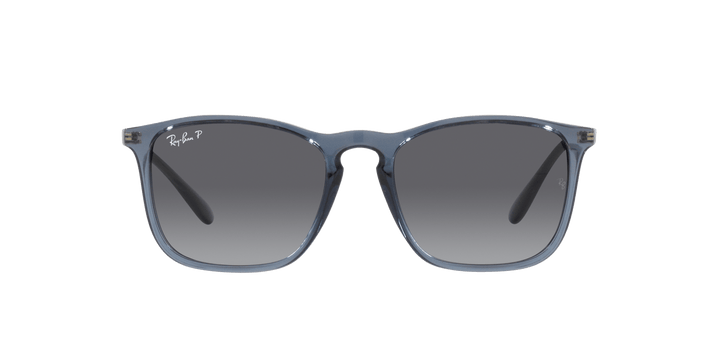 RAY BAN CHRIS TRANSPARENT BLUE | GRAY GRADIENT POLARIZED