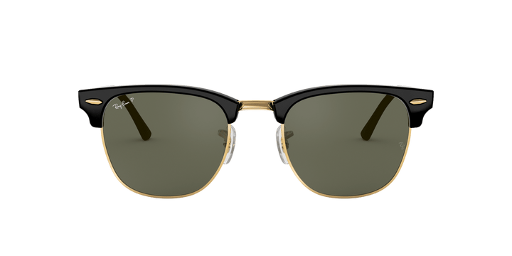 RAY BAN CLUBMASTER BLACK | GREEN CLASSIC G-15 POLARIZED