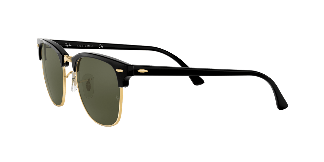 RAY BAN CLUBMASTER BLACK ON ARISTA | GREEN CLASSIC G-15