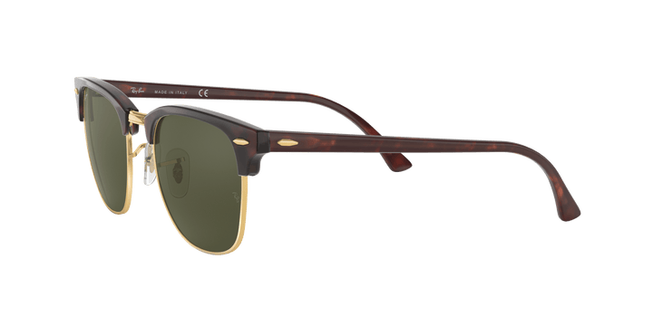 RAY BAN CLUBMASTER MOCK TORTOISE ON ARISTA | GREEN CLASSIC G-15