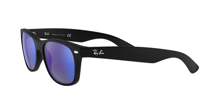 RAY BAN NEW WAYFARER RUBBER BLACK | BLUE MIRROR