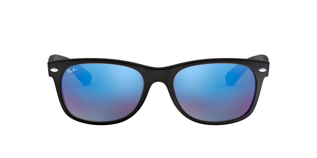 RAY BAN NEW WAYFARER RUBBER BLACK | BLUE MIRROR